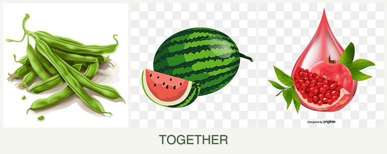 Can you plant beans, melons and pomegranates together?