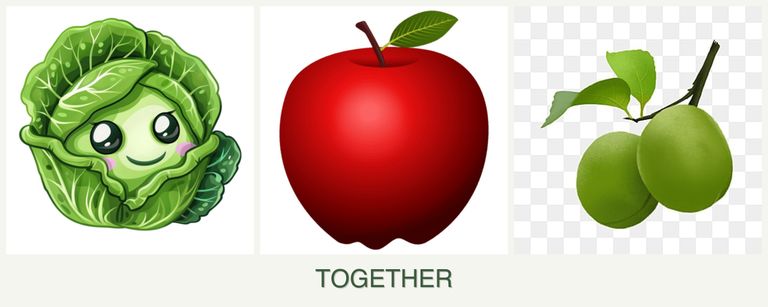 Can you plant cabbage, apples and plums together?