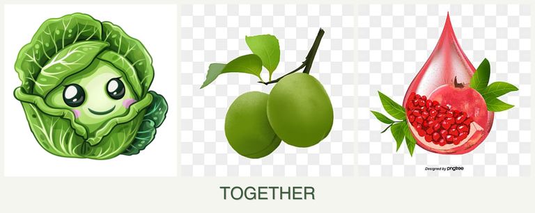 Can you plant cabbage, plums and pomegranates together?