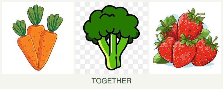 Can you plant carrots, broccoli and strawberries together?