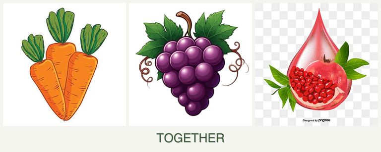 Can you plant carrots, grapes and pomegranates together?
