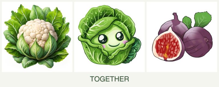 Can you plant cauliflower, cabbage and figs together?