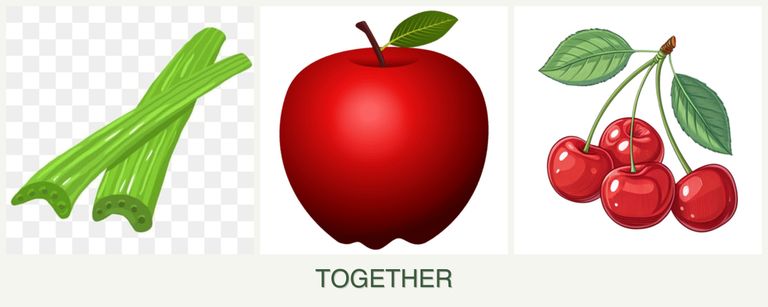 Can you plant celery, apples and cherries together?