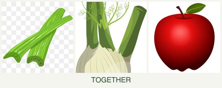 Can you plant celery, fennel and apples together?