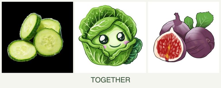 Can you plant cucumbers, cabbage and figs together?