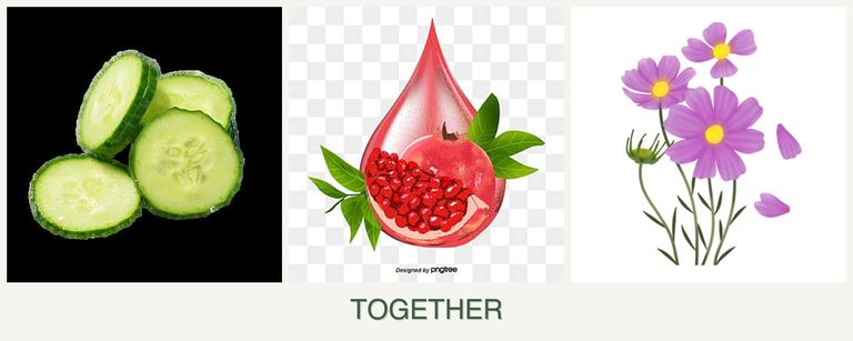 Can you plant cucumbers, pomegranates and cosmos together?