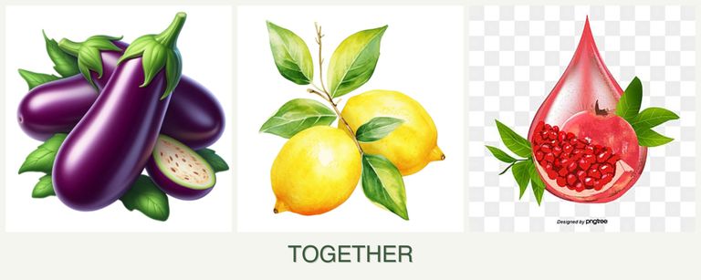 Can you plant eggplant, lemons and pomegranates together?