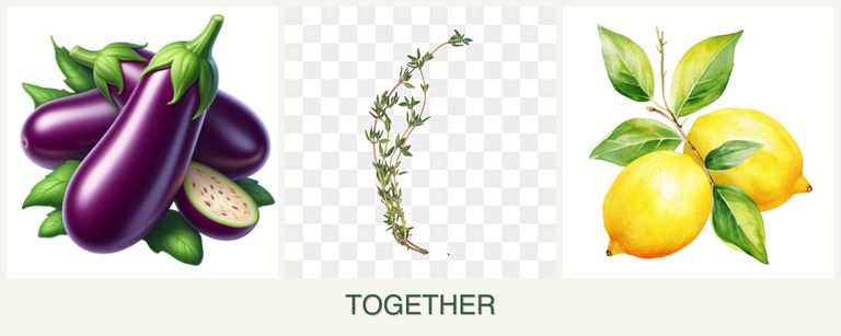Can you plant eggplant, thyme and lemons together?