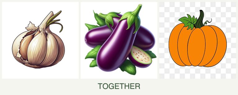 Can you plant garlic, eggplant and pumpkin together?