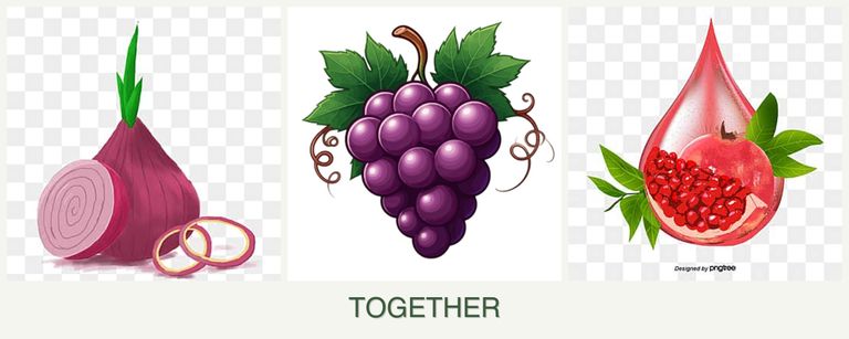 Can you plant onions, grapes and pomegranates together?