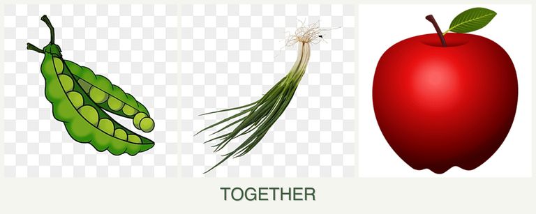 Can you plant peas, chives and apples together?