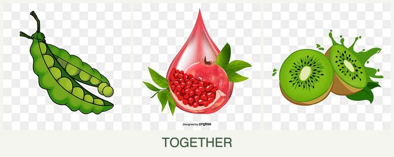 Can you plant peas, pomegranates and kiwi together?