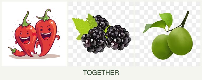 Can you plant peppers, blackberries and plums together?