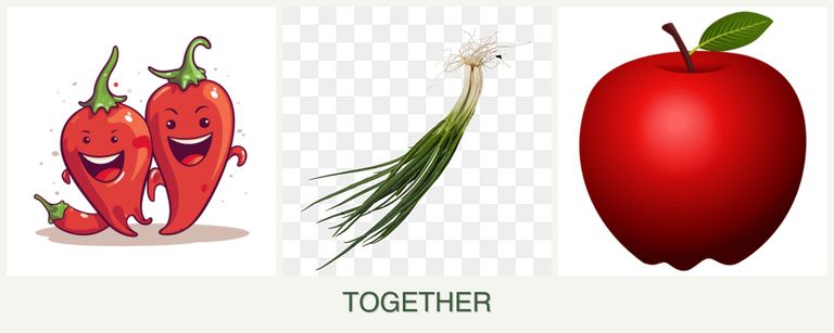 Can you plant peppers, chives and apples together?