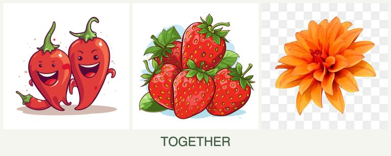 Can you plant peppers, strawberries and dahlias together?