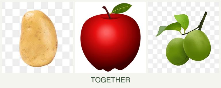 Can you plant potatoes, apples and plums together?