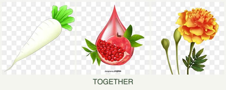 Can you plant radishes, pomegranates and marigolds together?