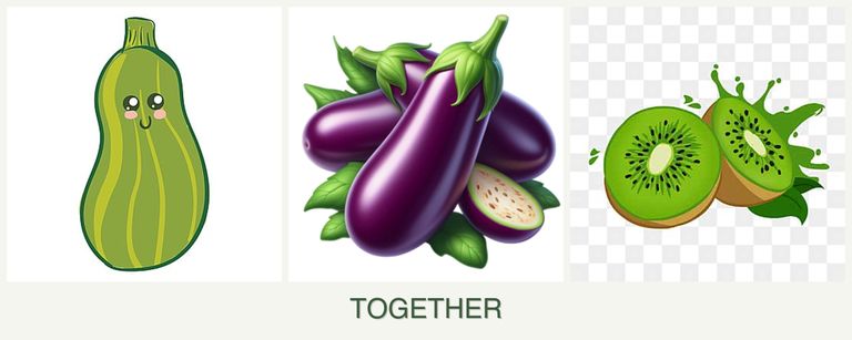 Can you plant zucchini, eggplant and kiwi together?