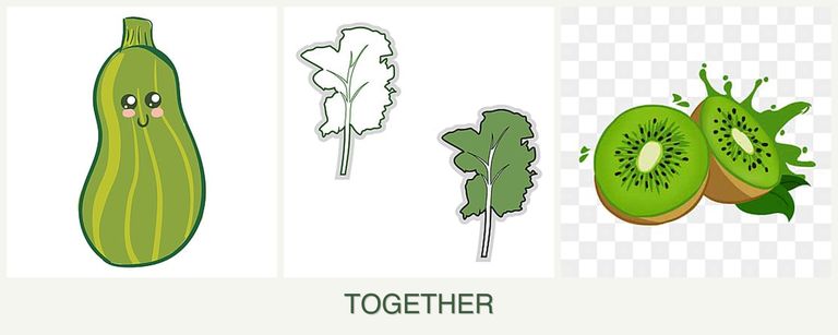 Can you plant zucchini, kale and kiwi together?