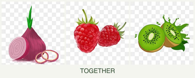 Can you plant onions, raspberries and kiwi together?