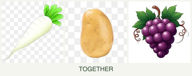 Can you plant radishes, potatoes and grapes together?