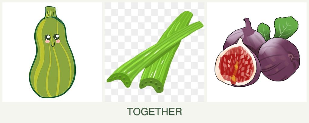 Can you plant zucchini, celery and figs together?